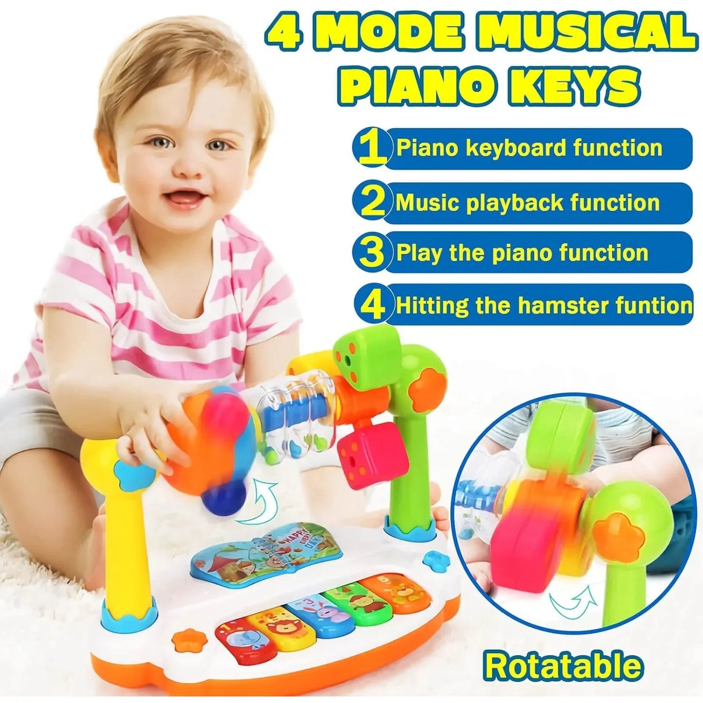 Rotating Piano Keyboard