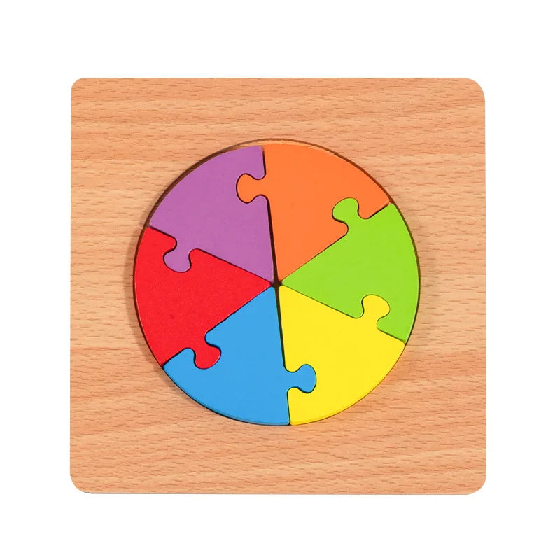 Wooden Geometric Shapes Puzzle