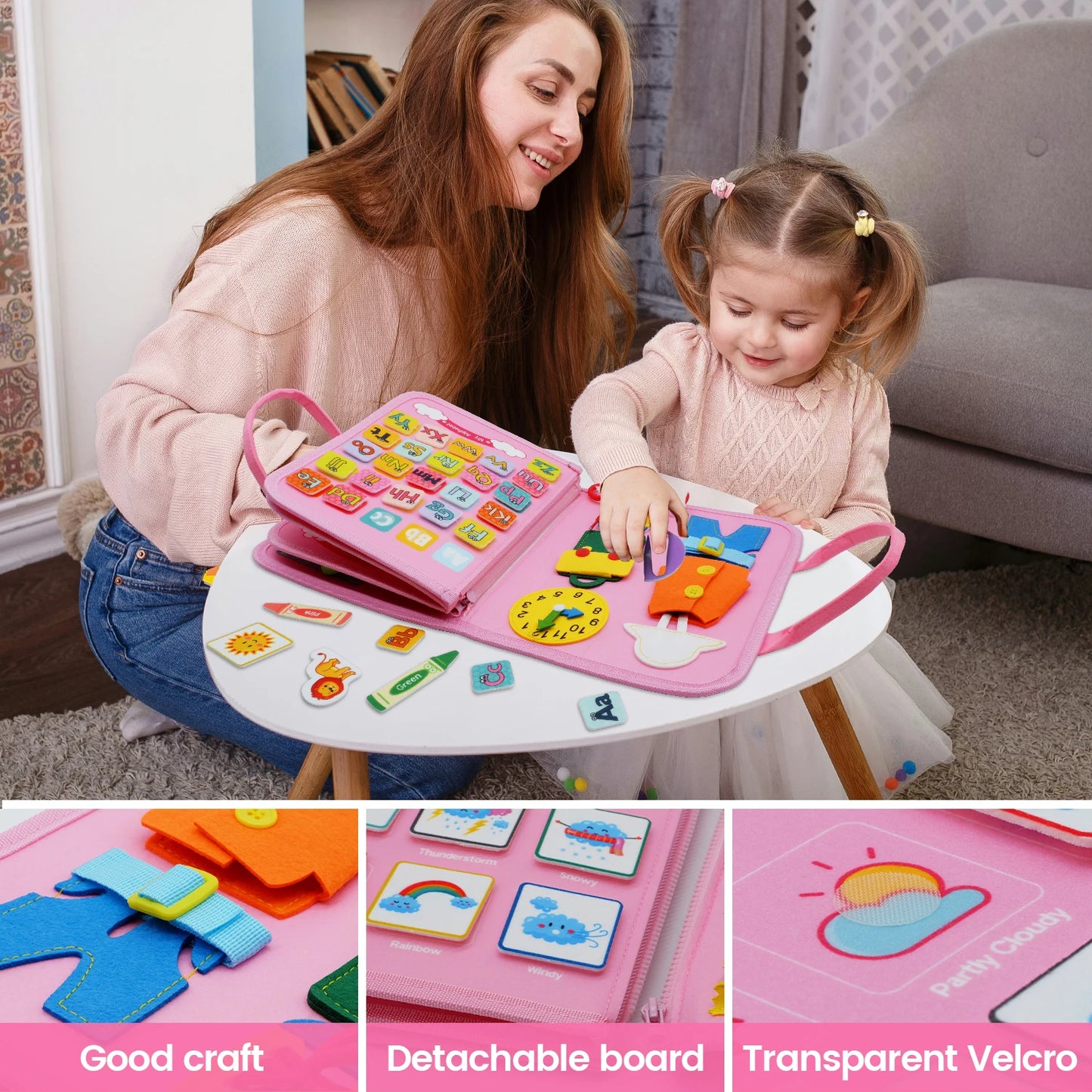 Montessori Travel Busy Board