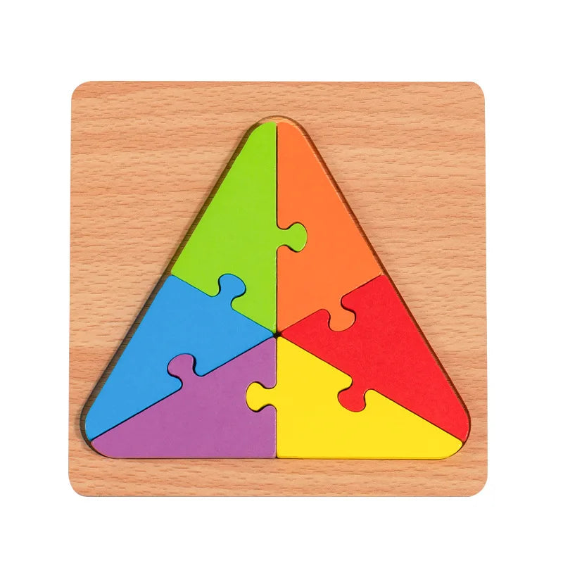 Wooden Geometric Shapes Puzzle