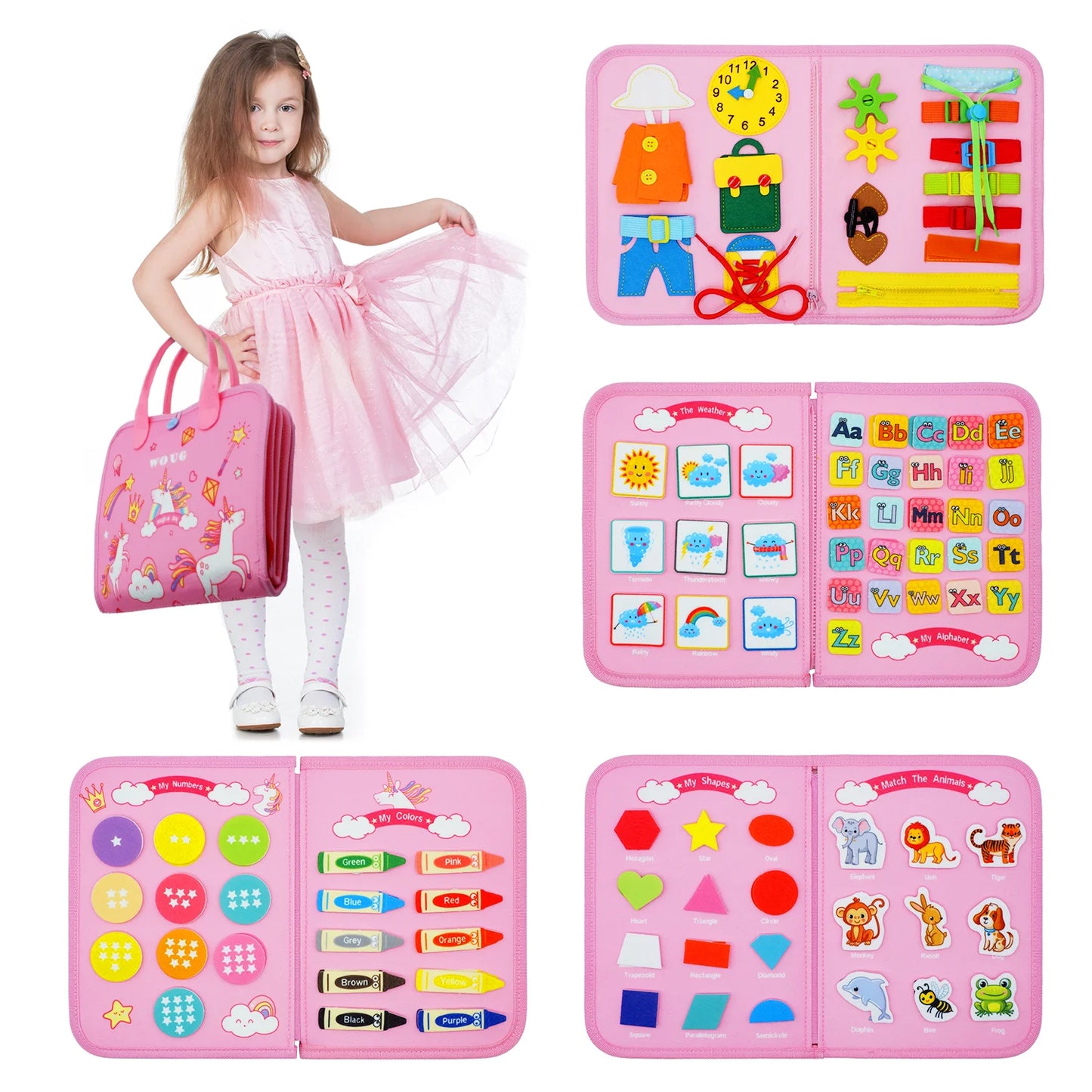 Montessori Travel Busy Board