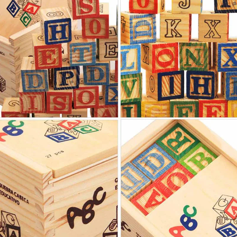 Wood Alphabet Blocks