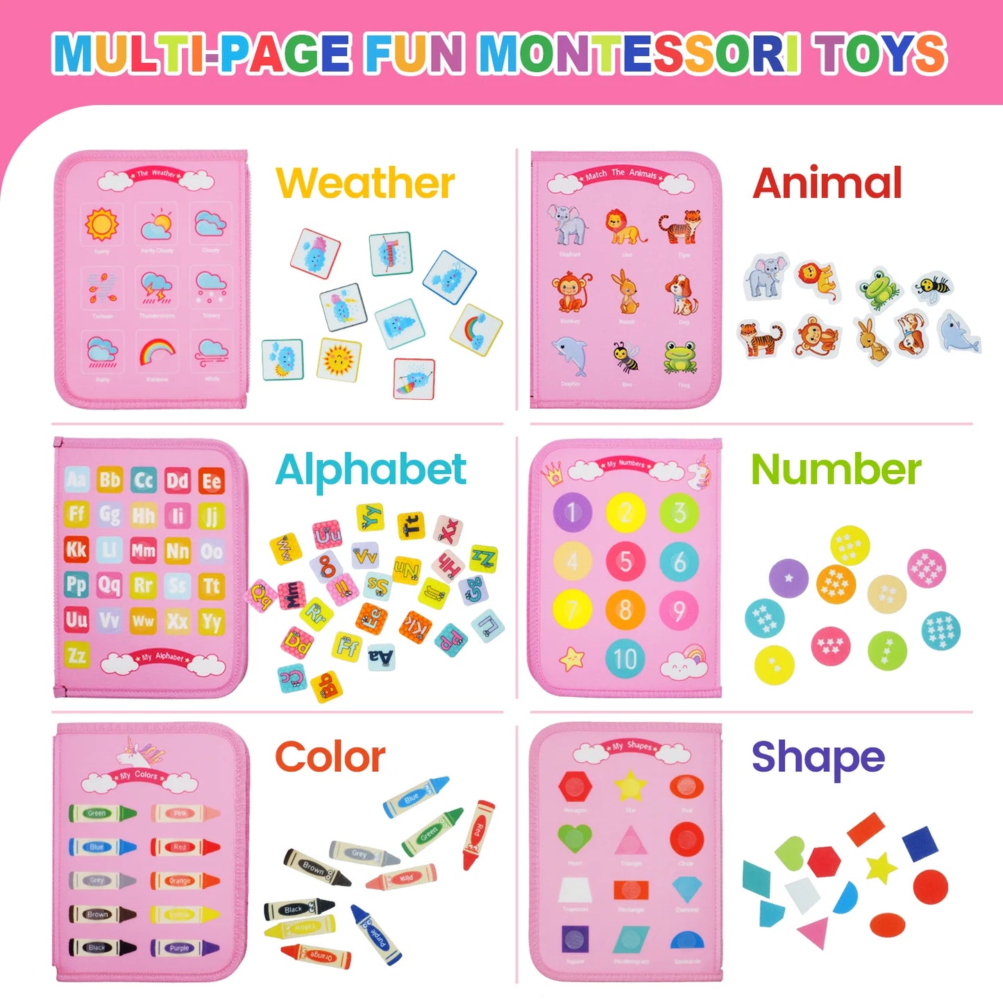 Montessori Travel Busy Board