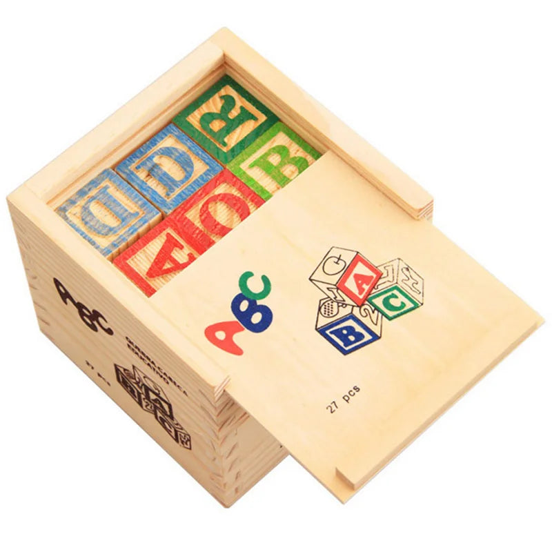 Wood Alphabet Blocks