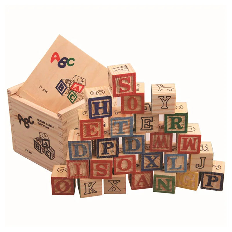 Wood Alphabet Blocks