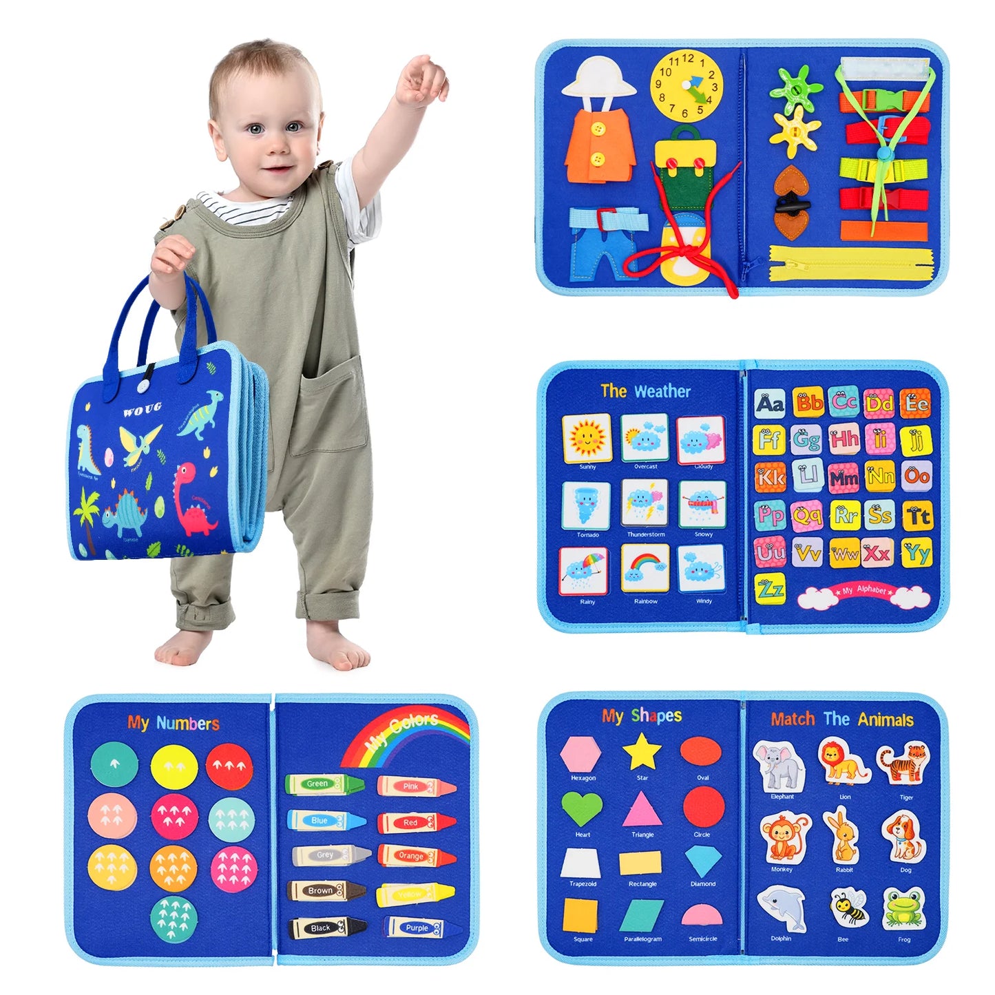 Montessori Travel Busy Board