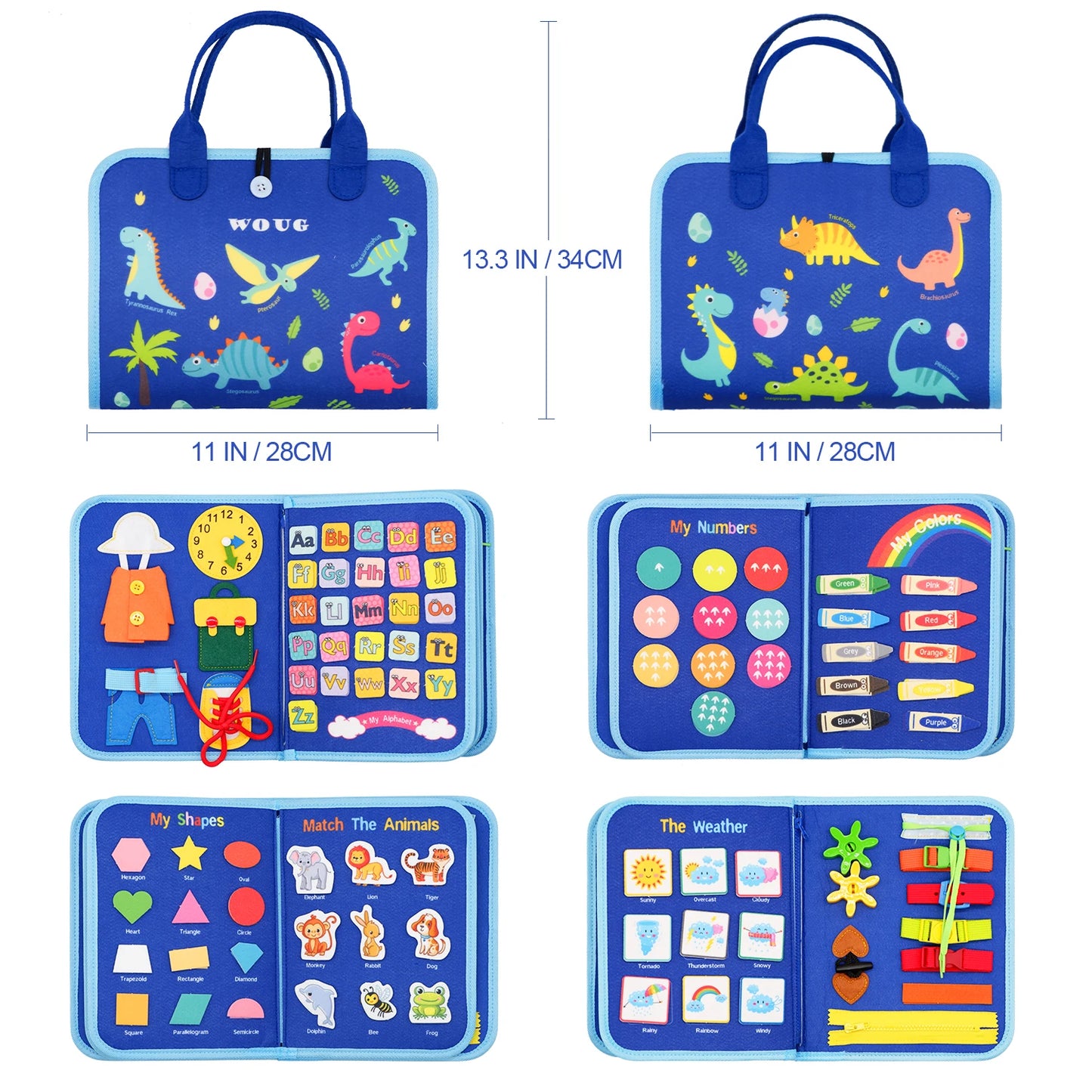 Montessori Travel Busy Board